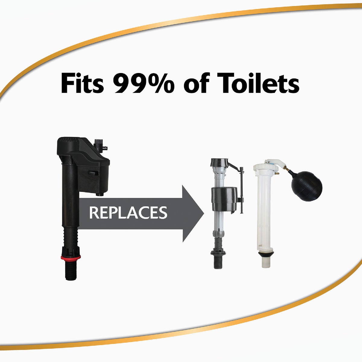 Korky 2X Long Life Universal Toilet Fill Valve Image 4