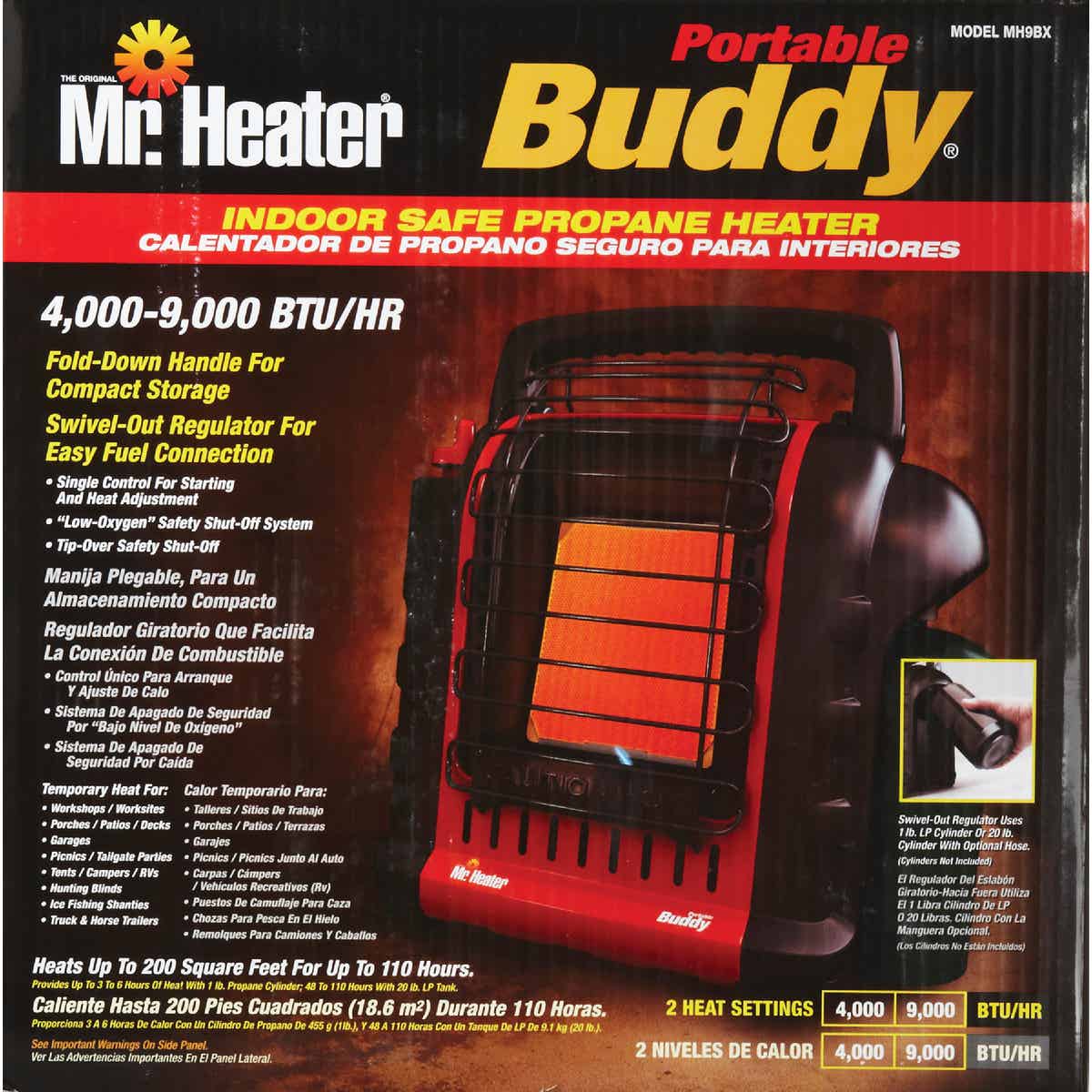 MR. HEATER Buddy 9000 BTU Radiant Portable Propane Heater Image 7