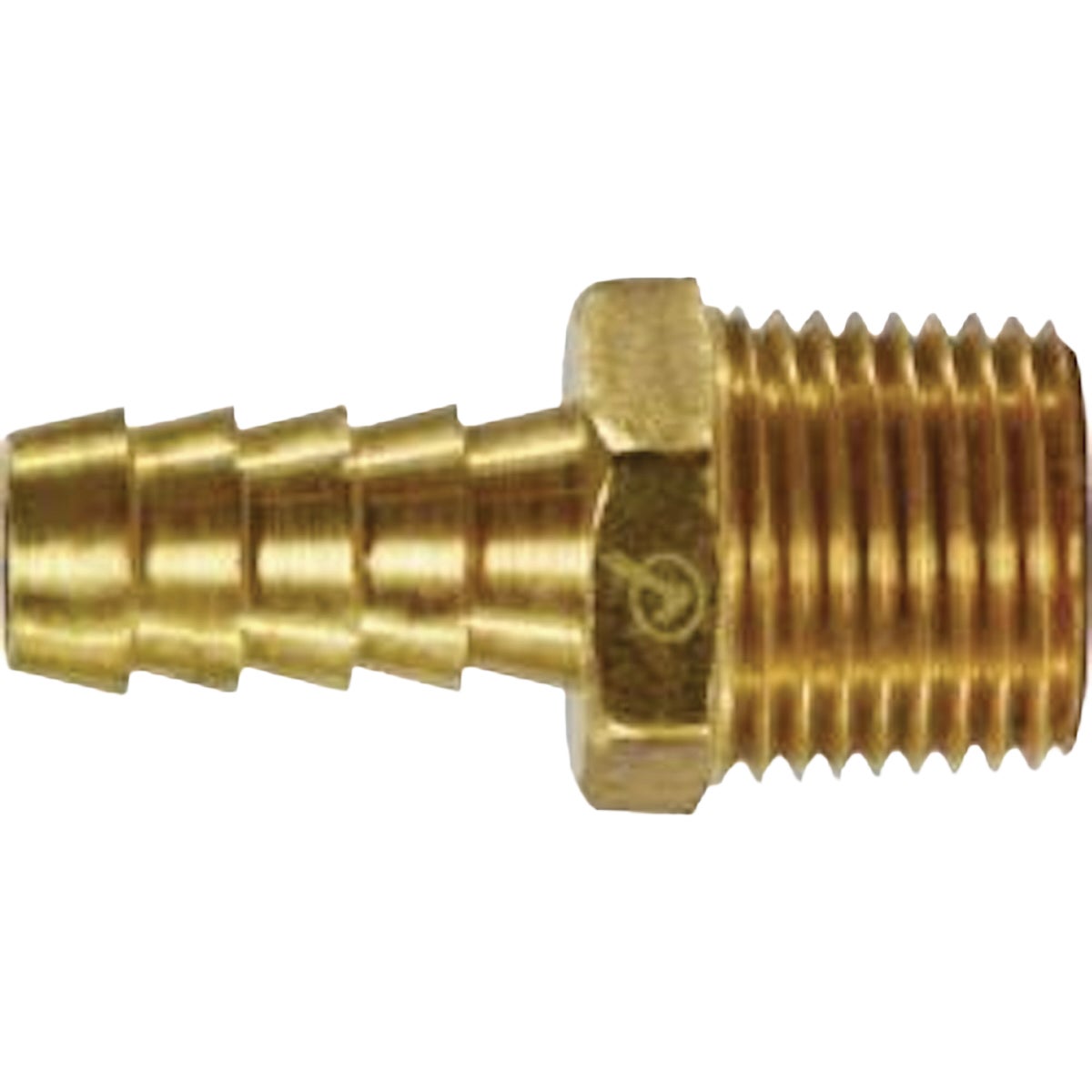 Anderson Metals 1/2 In. Barb x 3/4 In. MPT Brass Hose Adapter