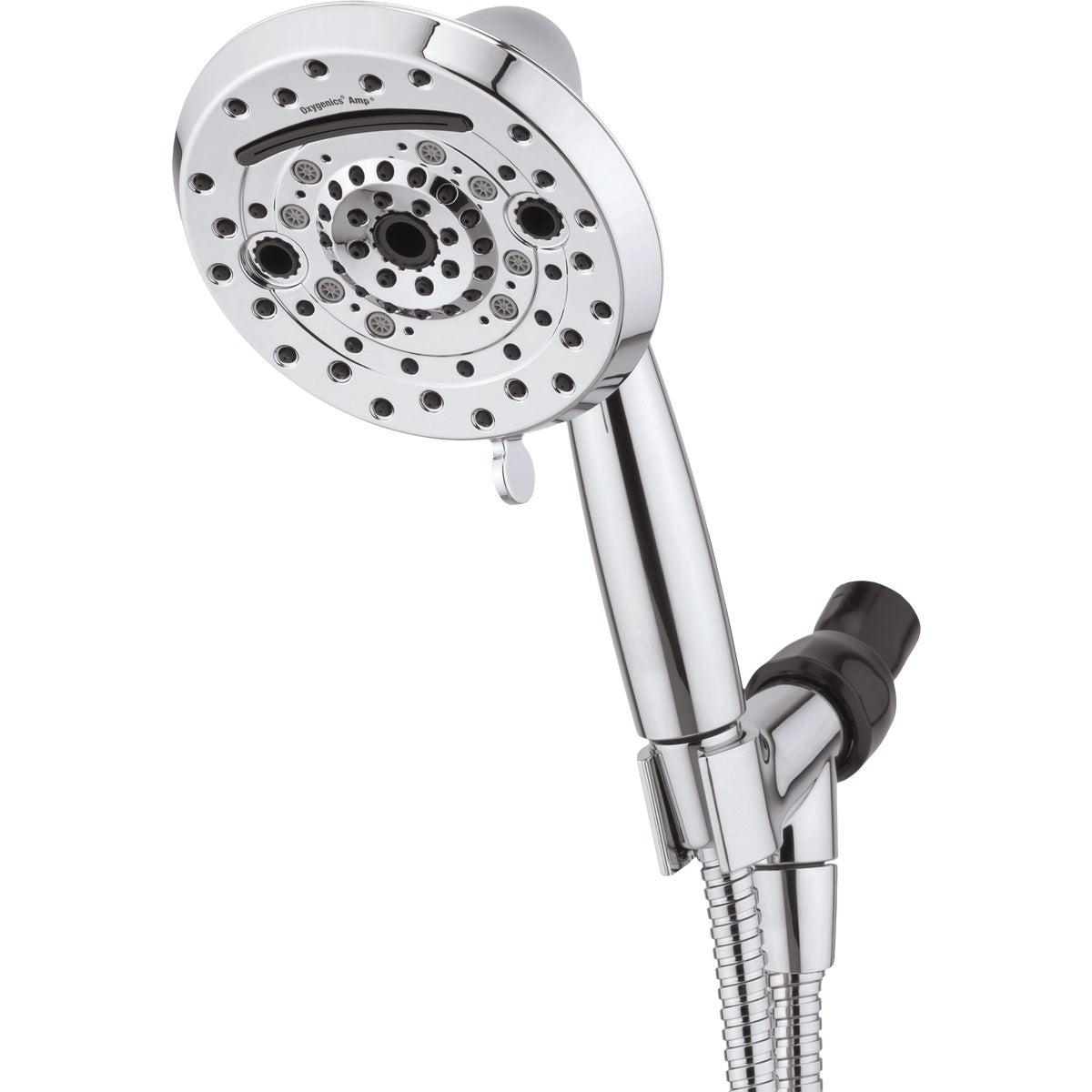 Oxygenics Amp 10-Spray 1.8 GPM Handheld Showerhead, Chrome