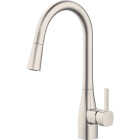 Home Impressions 1-Handle Pull-Down Kitchen Faucet, Brushed Nickel Image 3
