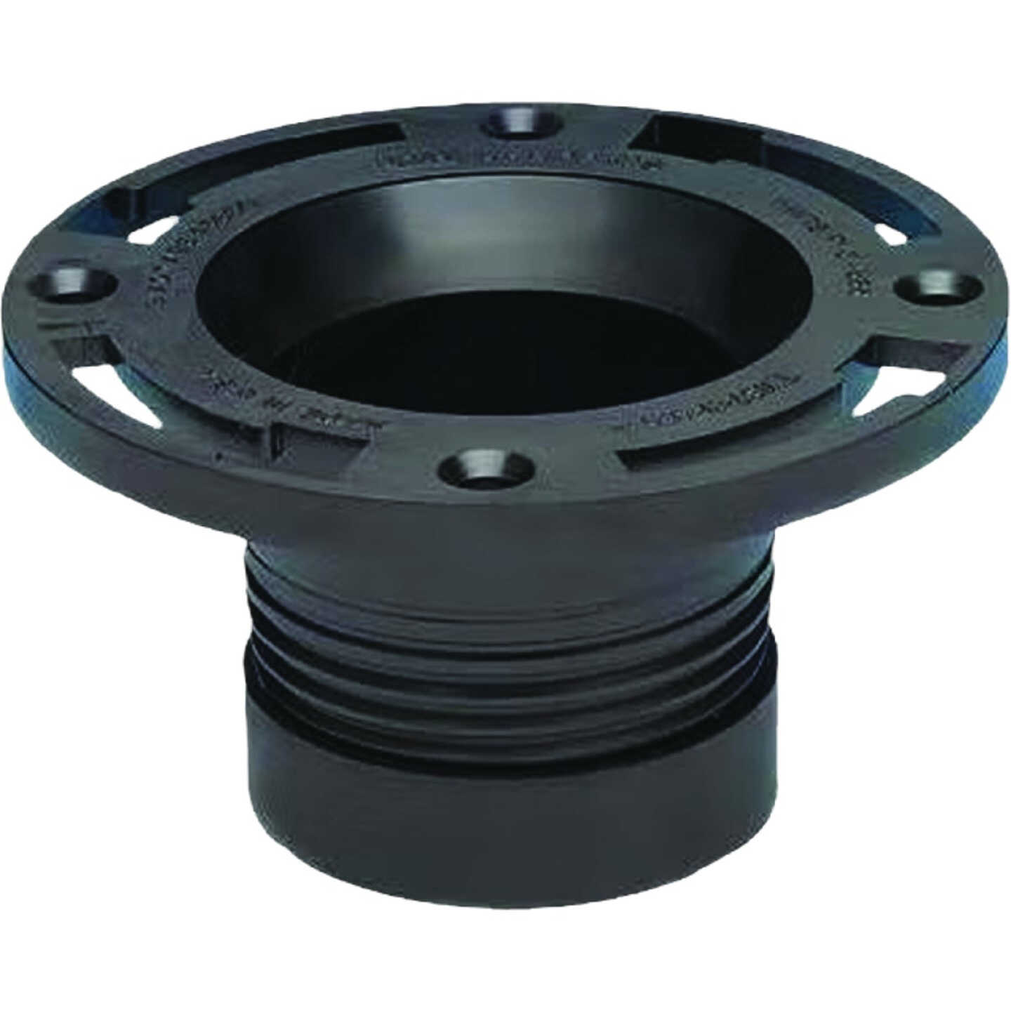 Oatey 4 In. ABS Twist-N-Set Closet Toilet Flange Image 1
