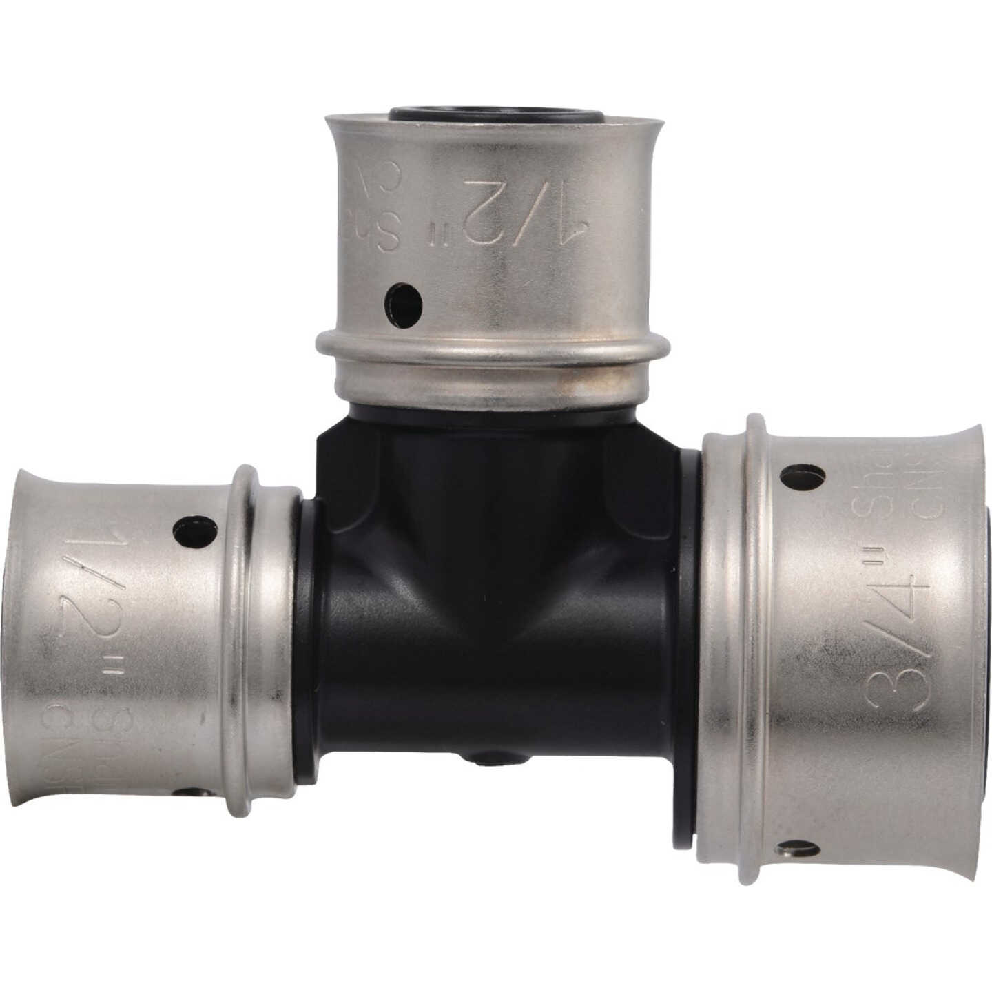 SharkBite 3/4 In.x1/2 In.x1/2 In. PEX Press Poly Tee Image 1