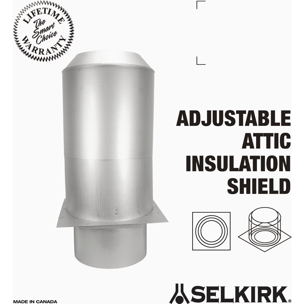 SELKIRK Sure-Temp 6 In. Adjustable Attic Insulation Shield Image 2