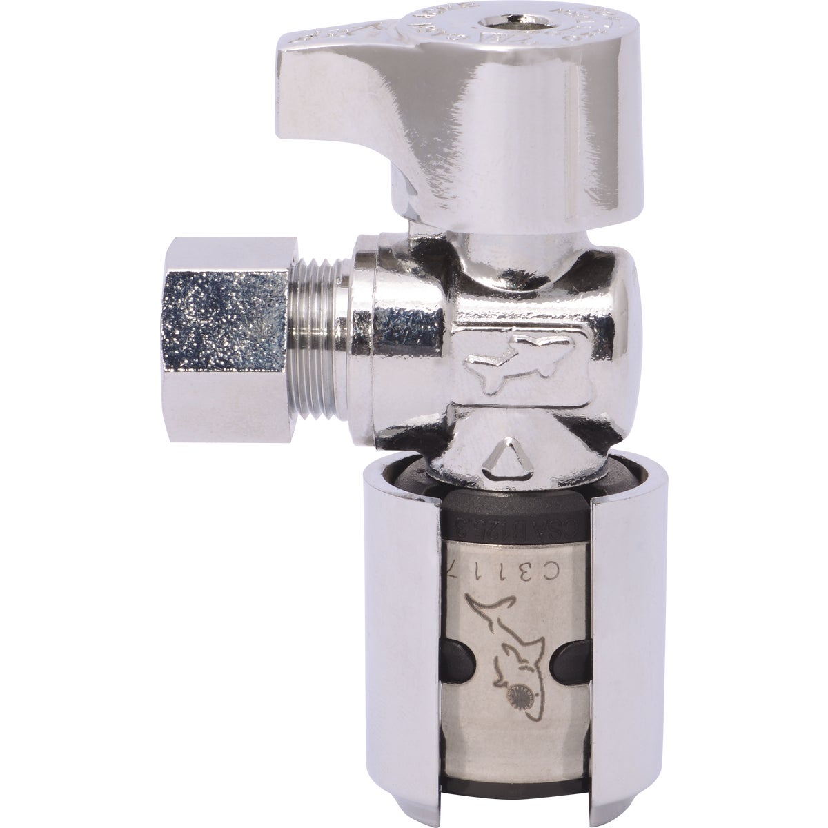 SharkBite EvoPex 1/2 In. x 3/8 In. Push-to-Connect Plastic Angle Valve