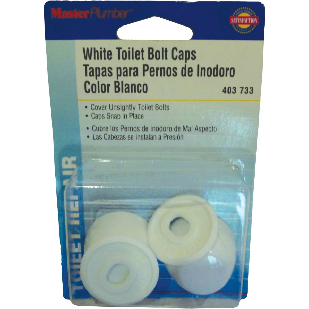 Master Plumber Plastic Toilet Bolt Cap (2-Pack) Image 1