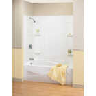 Maax Elan 61 In. W x 31-3/4 In. L x 59 In. H 5-Piece Glue Up Tub Wall Surround in White Image 1
