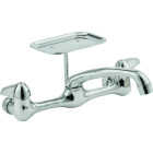 Homepointe 2-Handle Wall Mount Kitchen Faucet, Chrome Image 1