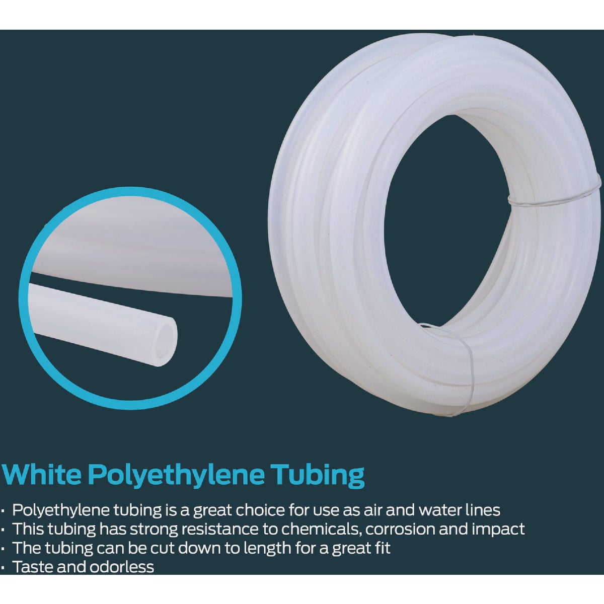 EZ-Flo 3/8 In. ID x 1/2 In. OD x 25 Ft. L. Polyethylene Tubing Image 4