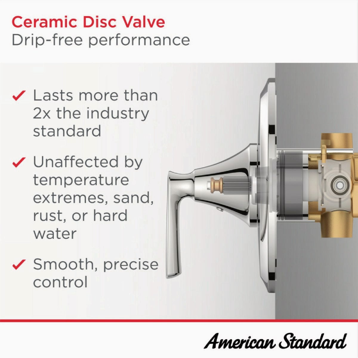 American Standard Cadet Brushed Nickel Single-Handle Lever Tub & Shower Faucet Image 2