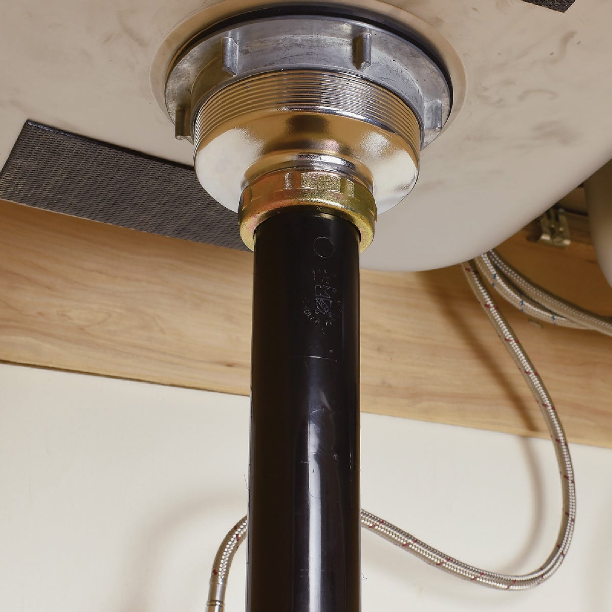 Do it Best 1-1/2 In. x 16 In. Black Plastic Double-Flanged Sink Tailpiece Image 3