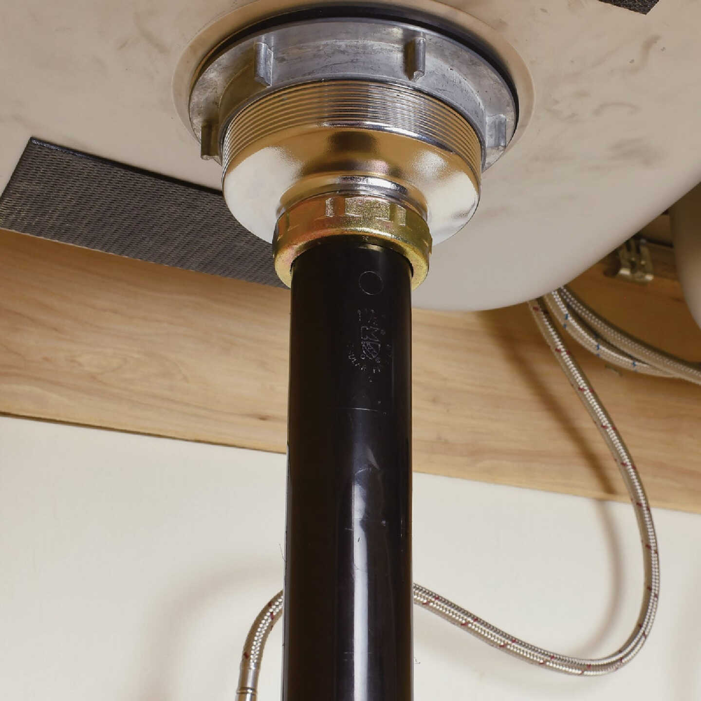 Do it Best 1-1/2 In. x 16 In. Black Plastic Double-Flanged Sink Tailpiece Image 3