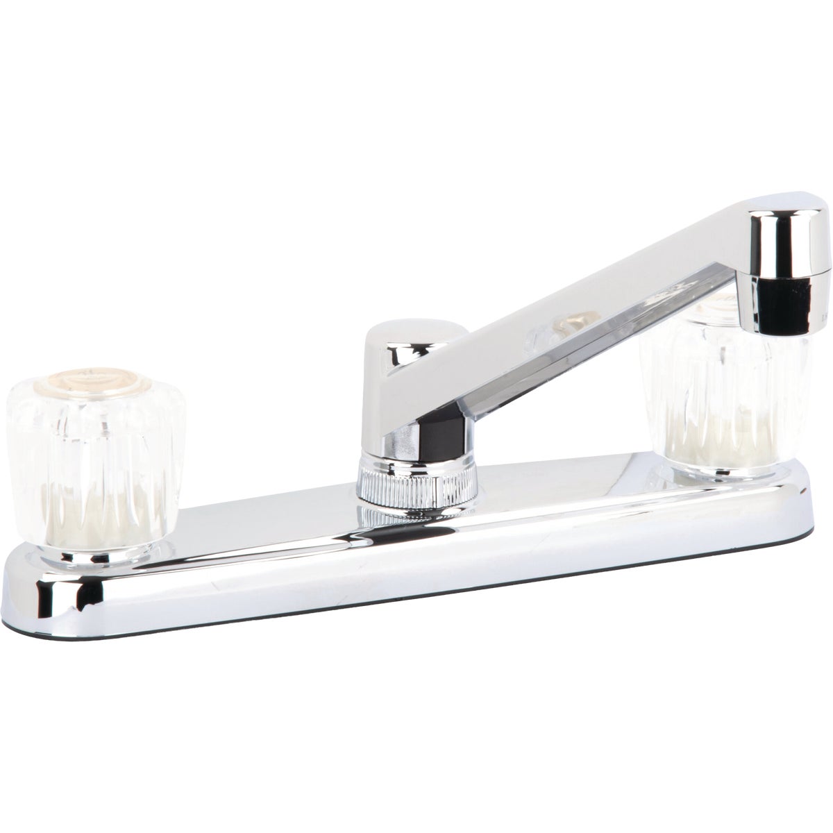 Homepointe Non-Metallic Kitchen Faucet with Dual Acrylic Handles, Chrome