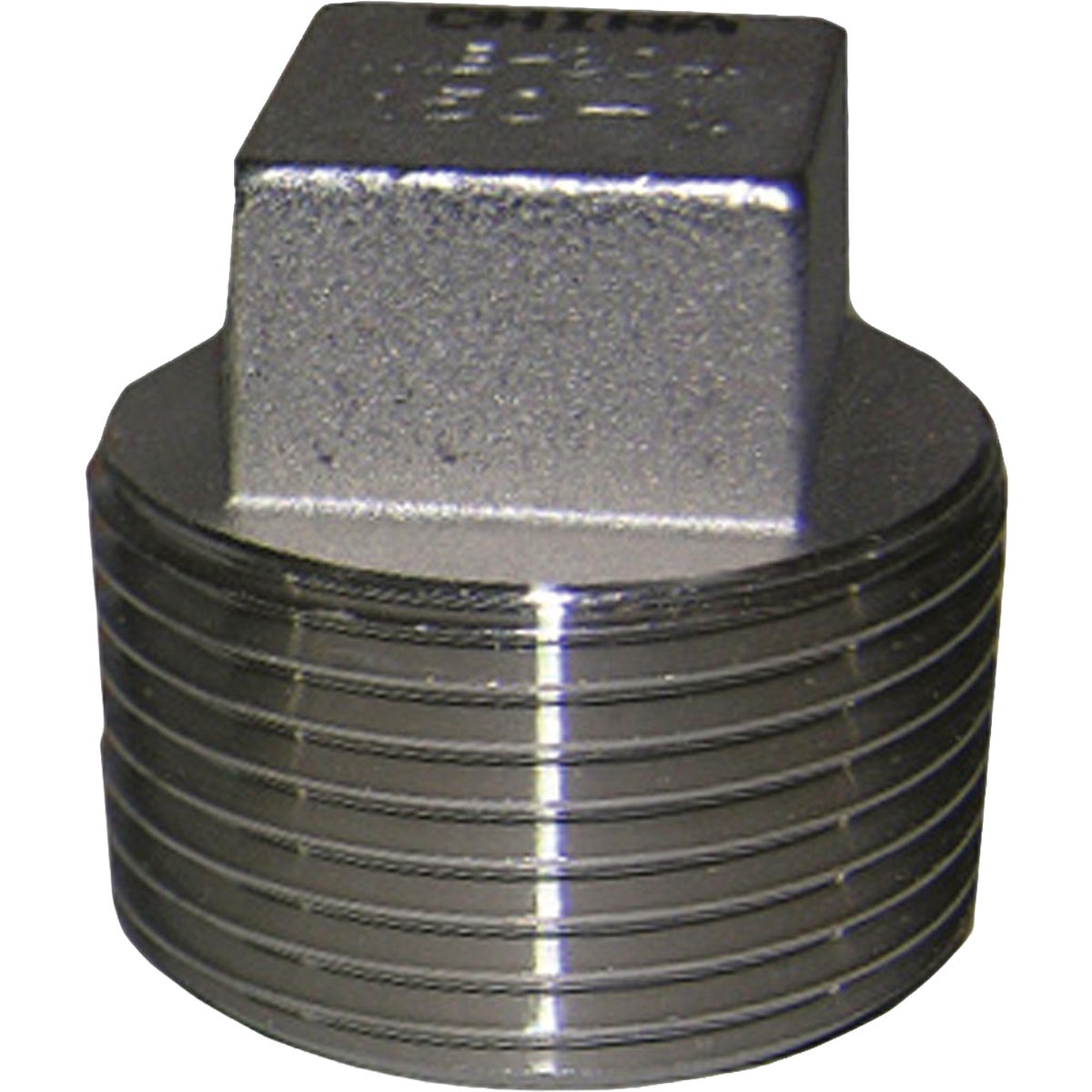 Lasco 1/2 In. Male Iron Pipe 301 Stainless Steel Plug Image 1