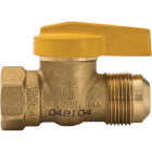 Brass 15/16 In. FL x 1/2 In. FIP Brass Gas Valve Image 2