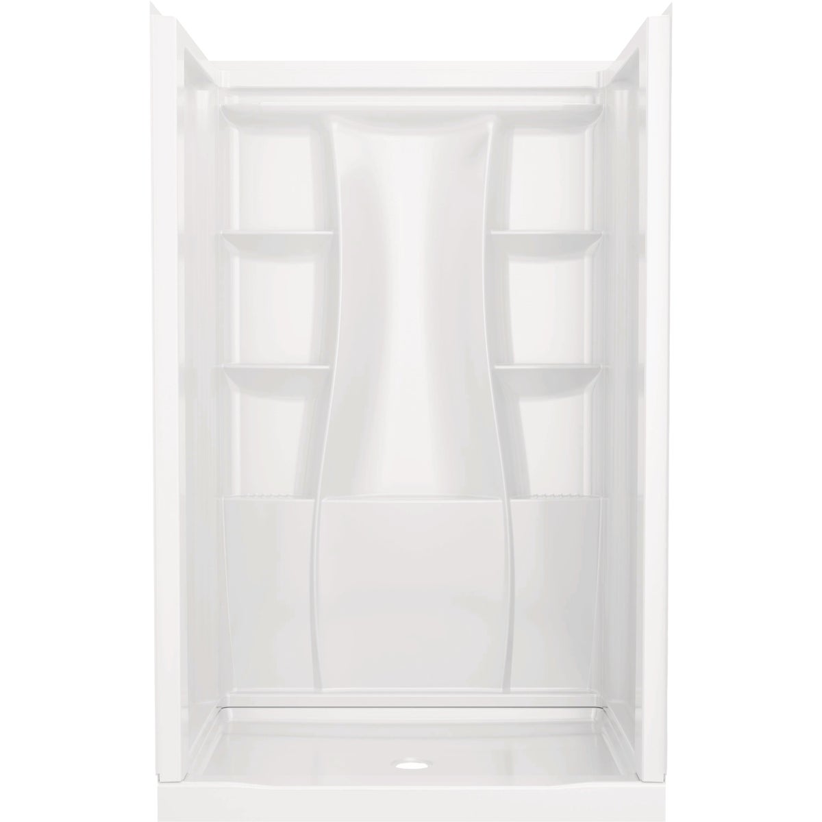 Delta Gloss White Classic 500 Shower Wall Set Image 1