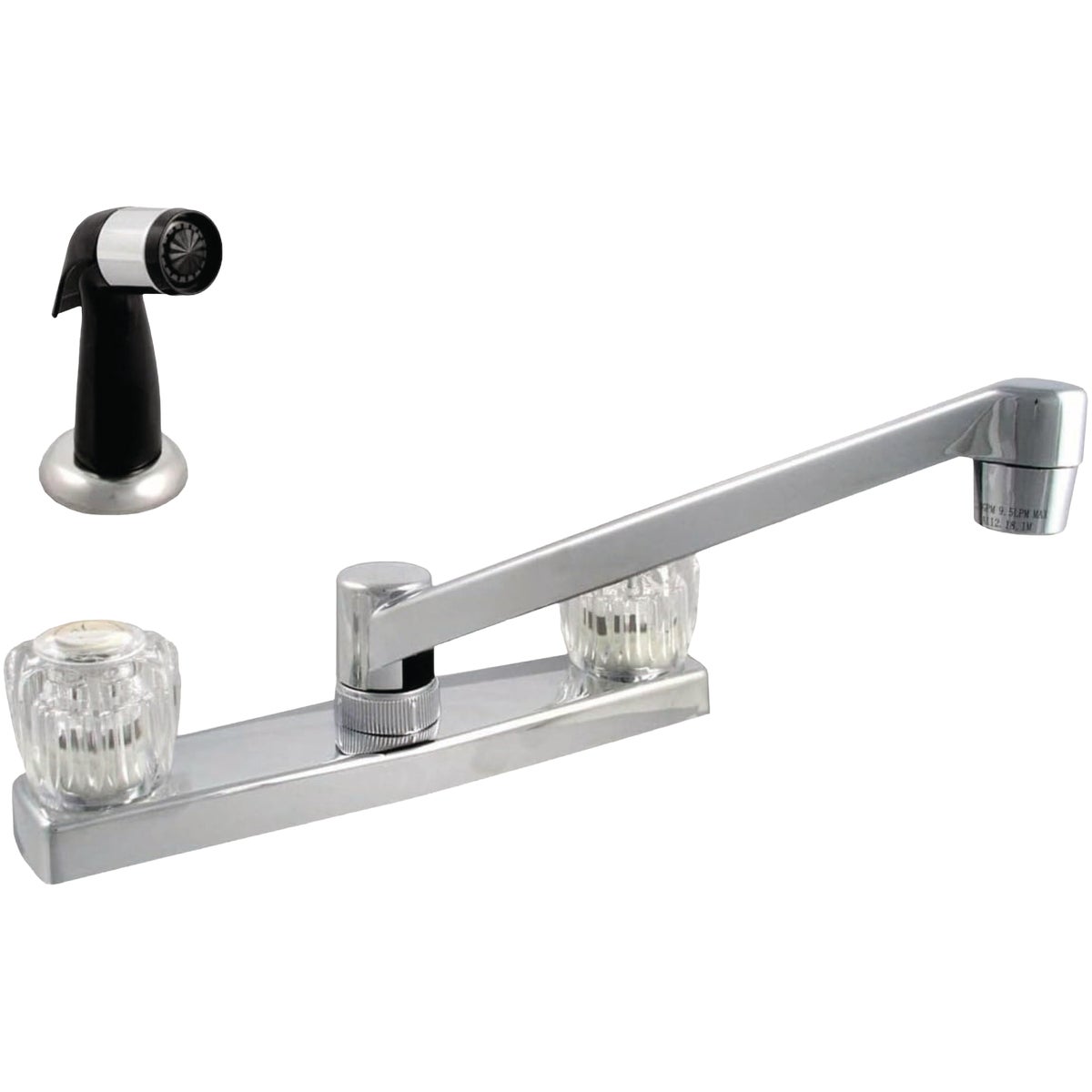 Homepointe 2-Handle Kitchen Faucet With Side Spray, Chrome