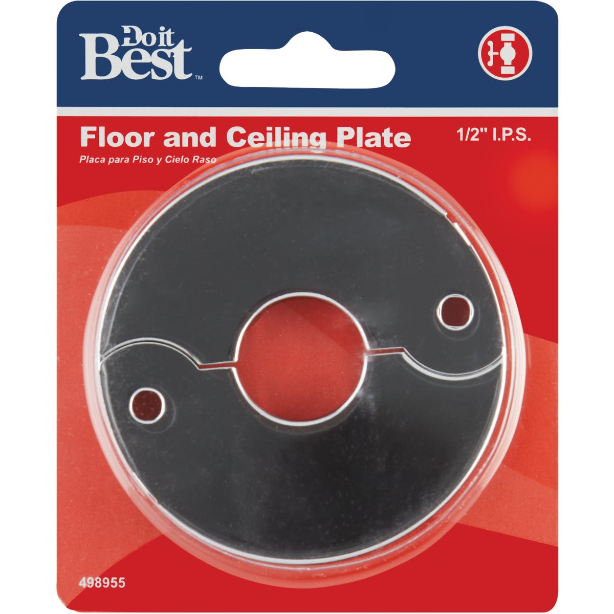 Do it Best Chrome-Plated 1/2 In. IPS Split Plate Image 2
