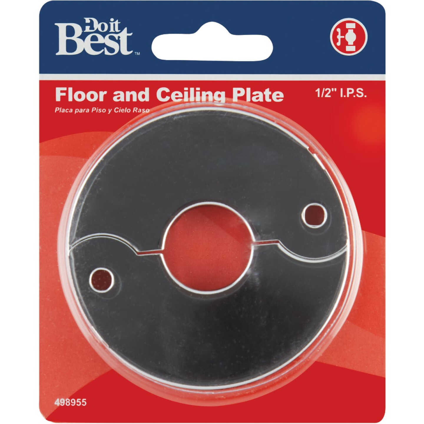 Do it Best Chrome-Plated 1/2 In. IPS Split Plate Image 2