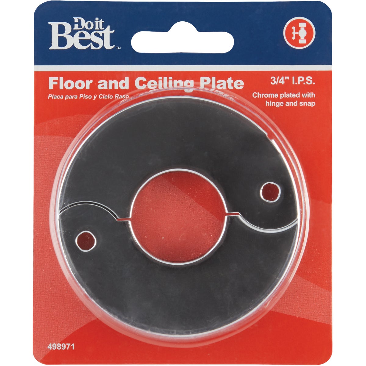Do it Best Chrome-Plated 3/4 In. IPS Split Plate Image 2