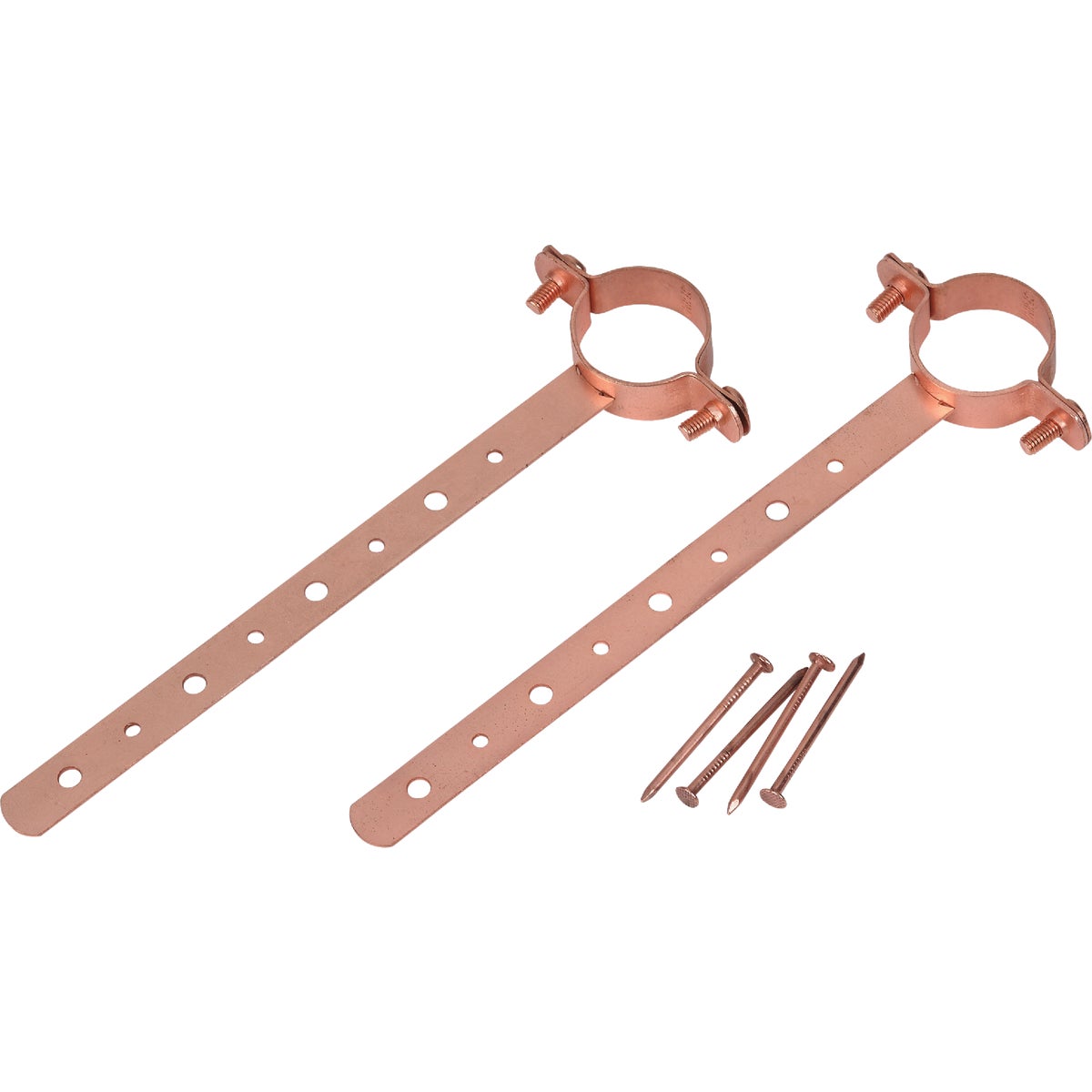 Oatey 3/4 In. x 6 In. Copper-Coated Pipe Hanger Strap