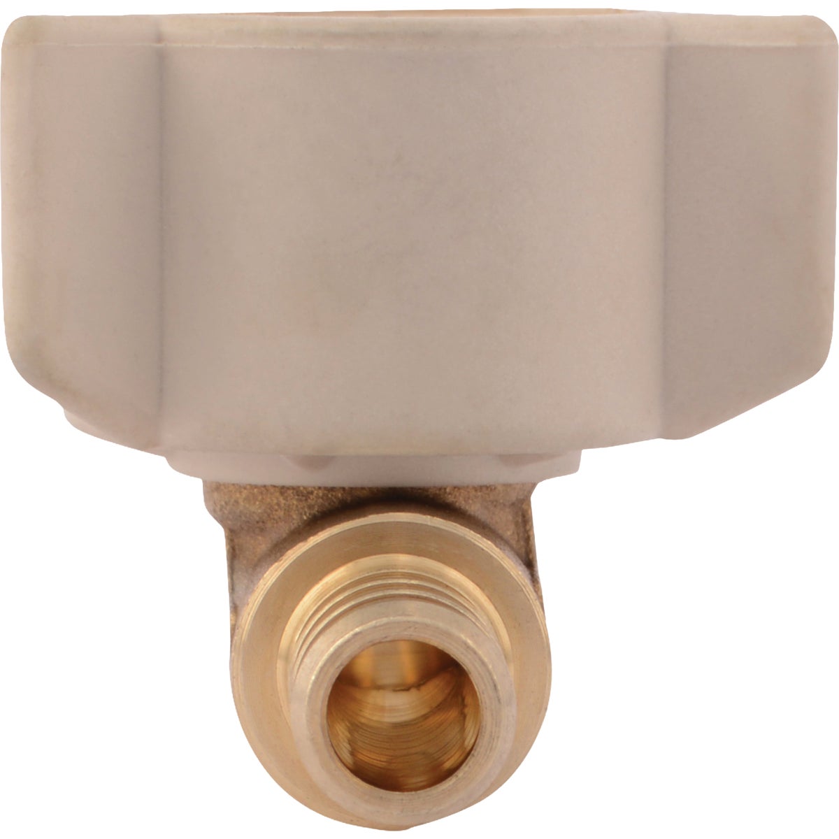 SharkBite 3/8 In. Barb x 1/2 In. NPSM 90 Deg. Brass Swivel 1/4 Bend PEX Elbow Image 4