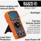 Klein 600V Auto Ranging Digital Multimeter Image 7