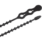 Gardner Bender Beadle Wrap 8 In. x 1/4 In. Black Flexible Plastic Cable Tie (40-Pack) Image 1