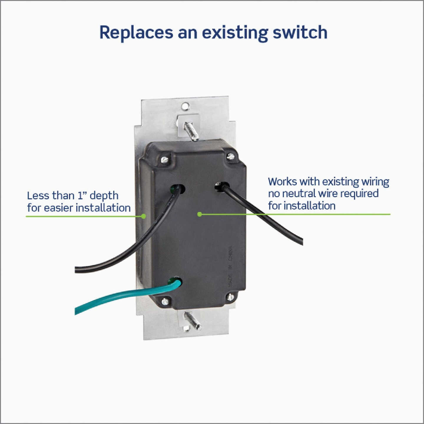 Leviton Decora SureSlide Incandescent/Halogen/LED White Slide Dimmer Switch Image 4