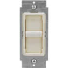 Leviton Decora Incandescent/Halogen/LED/CFL Light Almond Slide Dimmer Switch Image 1