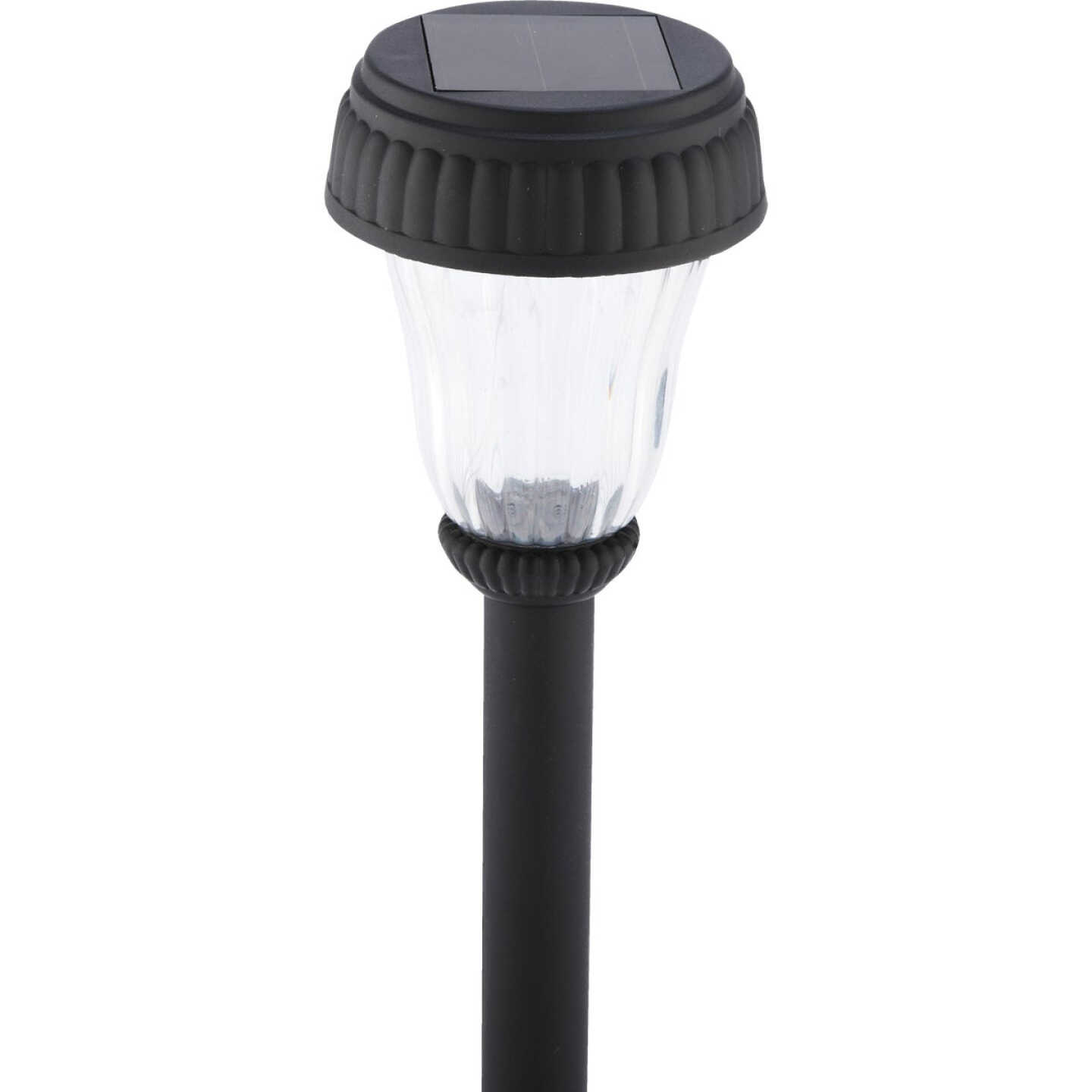 Outdoor Expressions Black 2.10 Lumens Plastic Solar Path Light Image 1