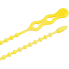 Gardner Bender Beadle Wrap 12 In. x 1/4 In. Yellow Flexible Plastic Cable Tie (15-Pack) Image 1