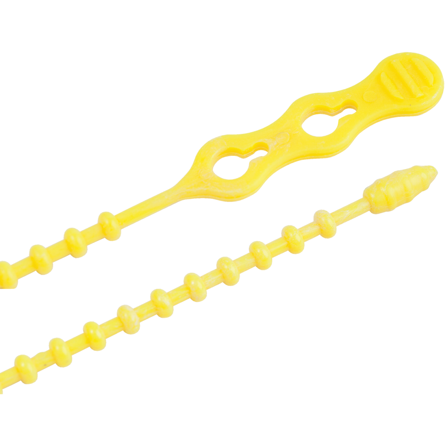 Gardner Bender Beadle Wrap 12 In. x 1/4 In. Yellow Flexible Plastic Cable Tie (15-Pack) Image 1