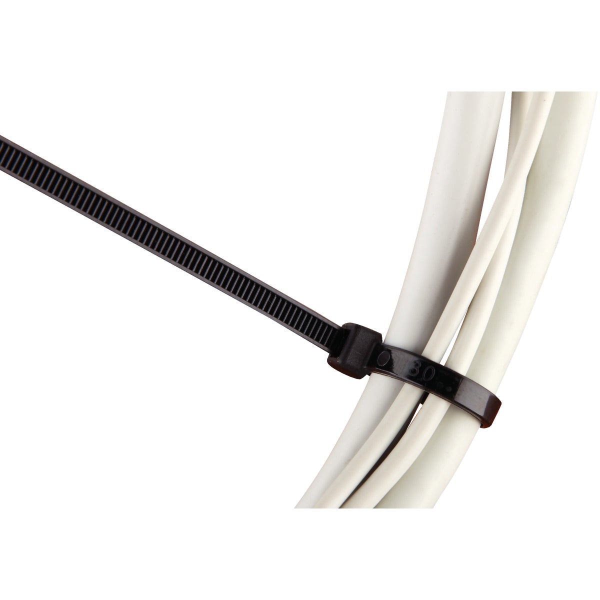 Smart Savers 12 In. x 0.19 In. Black Nylon Cable Tie (20-Pack) Image 6