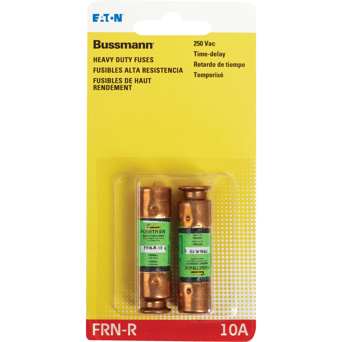 Bussmann 10A FRN-R Cartridge Heavy-Duty Time Delay Cartridge Fuse (2-Pack) Image 2