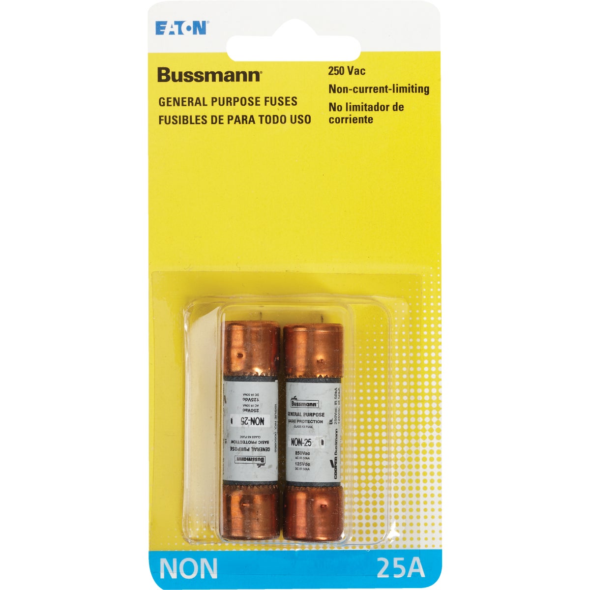 Bussmann 25A NON Cartridge General Purpose Cartridge Fuse (2-Pack) Image 2