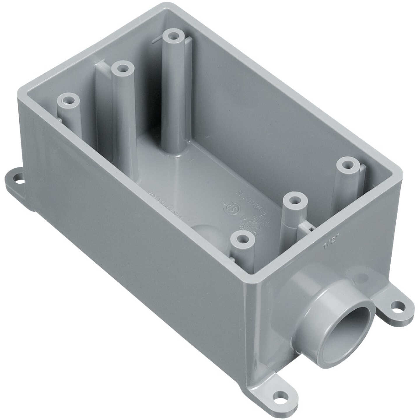 Carlon 1-Gang PVC Molded Rigid Non-Metallic Dead-End Termination Wall Box, 1/2 In. Outlet Image 1