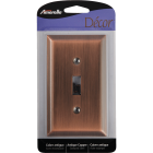 Amerelle 1-Gang Stamped Steel Toggle Switch Wall Plate, Antique Copper Image 1
