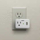 Prime Wire & Cable 1 Power & 1 USB White Wall Charger Image 2