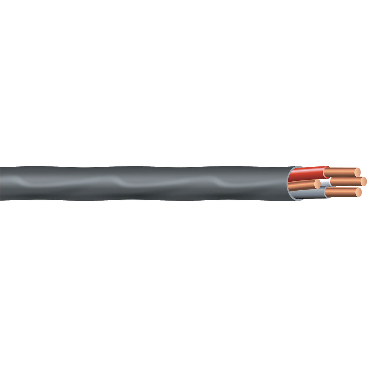 Romex 90 Ft. 6/3 Stranded Black NMW/G Electrical Wire Image 1