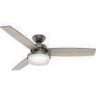 Hunter Sentinel 52 In. Brushed Slate Ceiling Fan with Light Kit and Handheld Remote Control Image 1