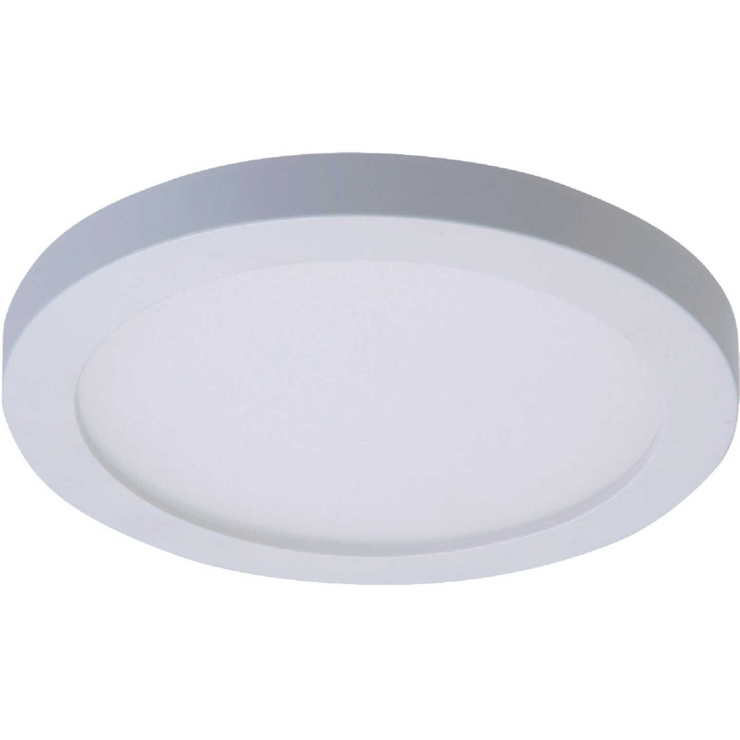 Halo 4 In. Round Retrofit IC/Non-IC Rated White LED CCT Flush Mount Recessed Light Kit Image 1