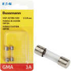Bussmann 3A GMA Glass Tube Electronic Fuse (2-Pack) Image 1