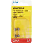 Bussmann 3A GMA Glass Tube Electronic Fuse (2-Pack) Image 2