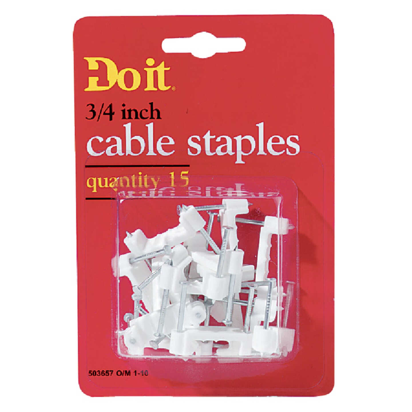 Do it 3/4 In. Plastic Cable Staple (15-Pack) Image 1