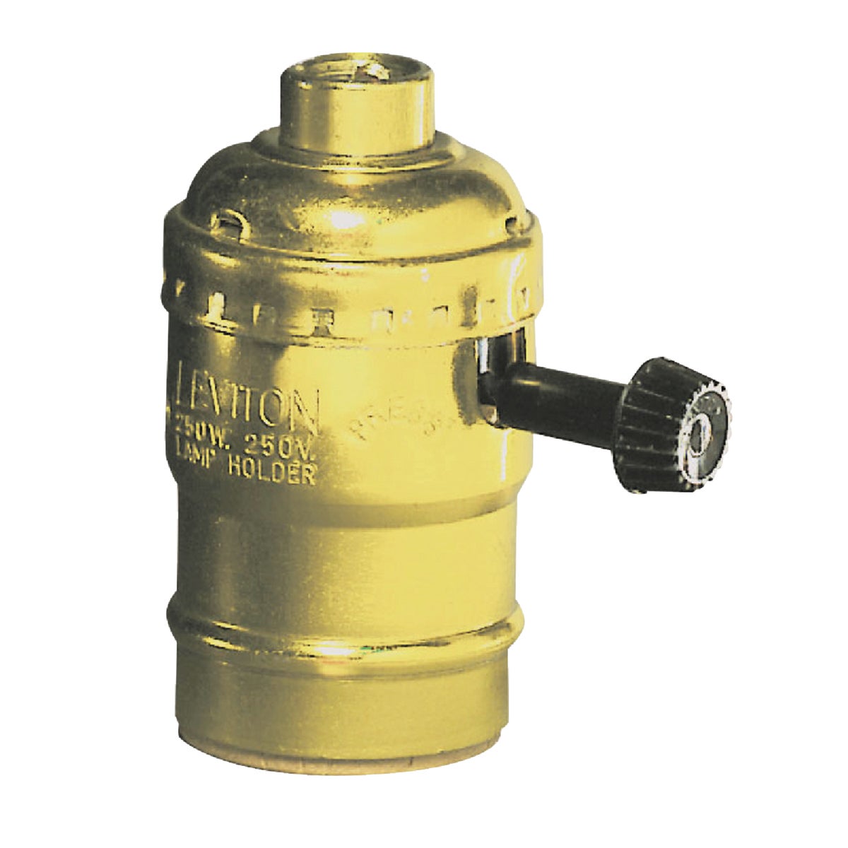 Do it Turn-Knob Medium Base Polished Gilt Lamp Socket Image 1
