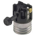 Leviton Turn-Knob Medium Base Black Phenolic 3-Way Interior Lamp Socket Image 1