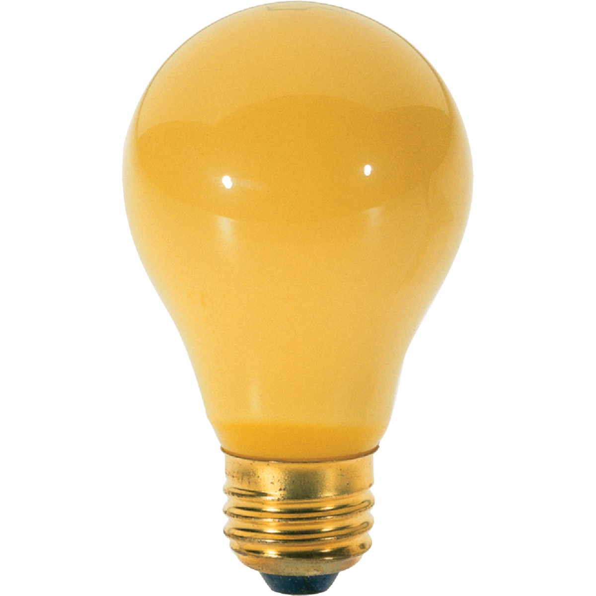 Satco 100W Yellow Medium A19 Incandescent Bug Light Bulb (2-Pack) Image 1