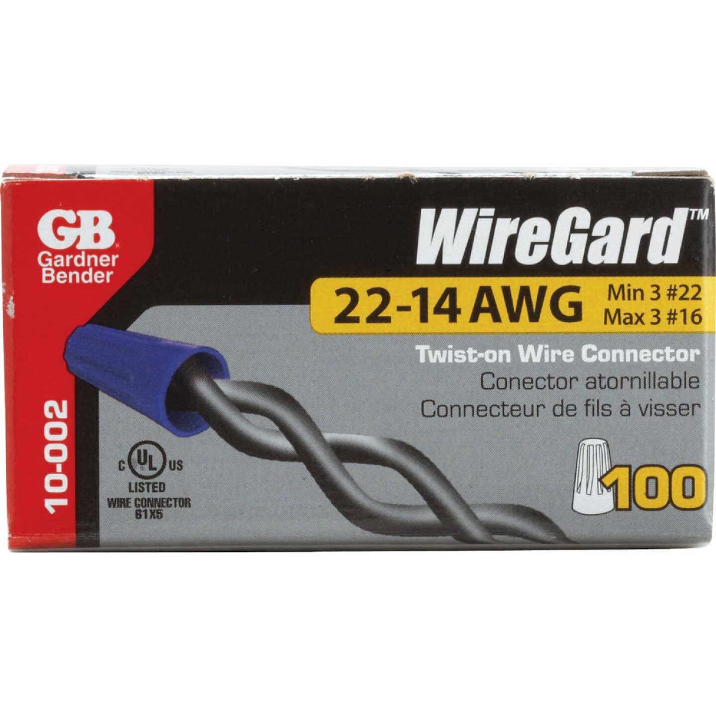 Gardner Bender WingGard Extra Small Blue 22 AWG to 16 AWG Wire Connector (100-Pack) Image 2