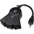 15A 125V 1875W Black Outdoor Timer Image 1